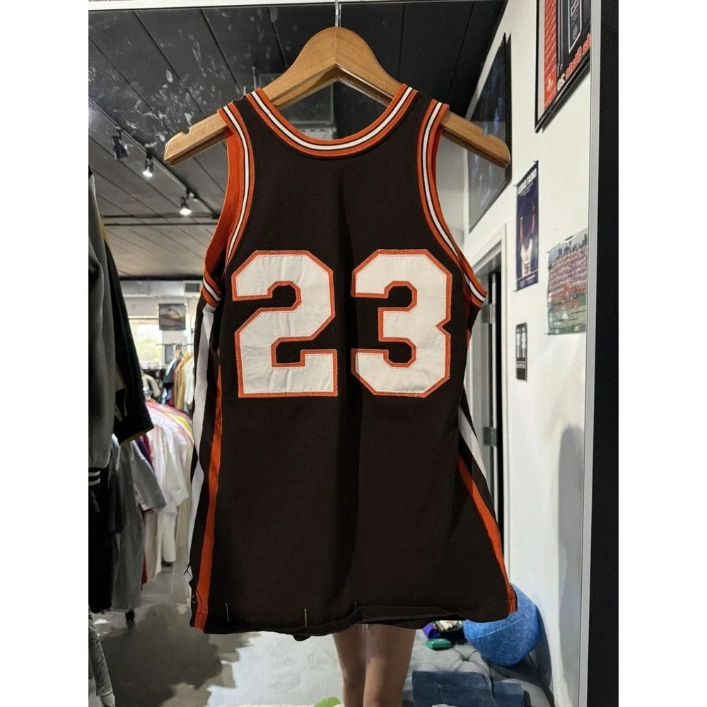 1960s Heath High School #23 Rawlings Zide's Sports Shop Basketball Jersey Sz 38 - Picture 5 of 5